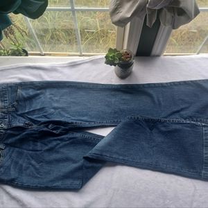 Gap long and lean dark denim jeans 10long